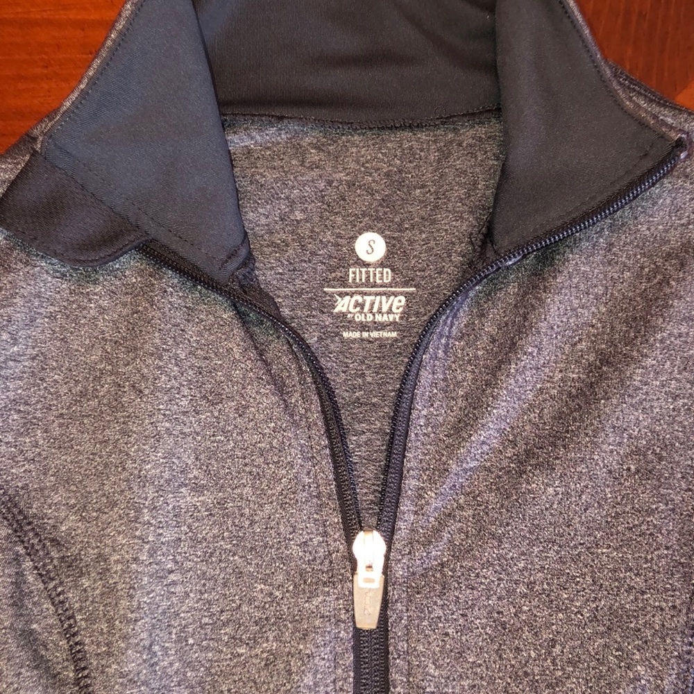 Gray Fitted Zip-Up Jacket - Picture 2 of 3